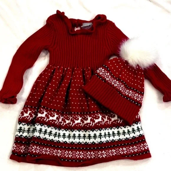 white christmas dresses Women's Shetland Fairisle Dress Blue